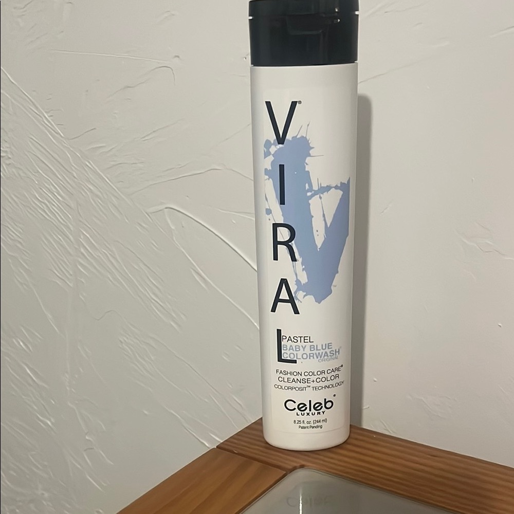 Celeb Luxury Viral Pastel Baby Blue Colorwash